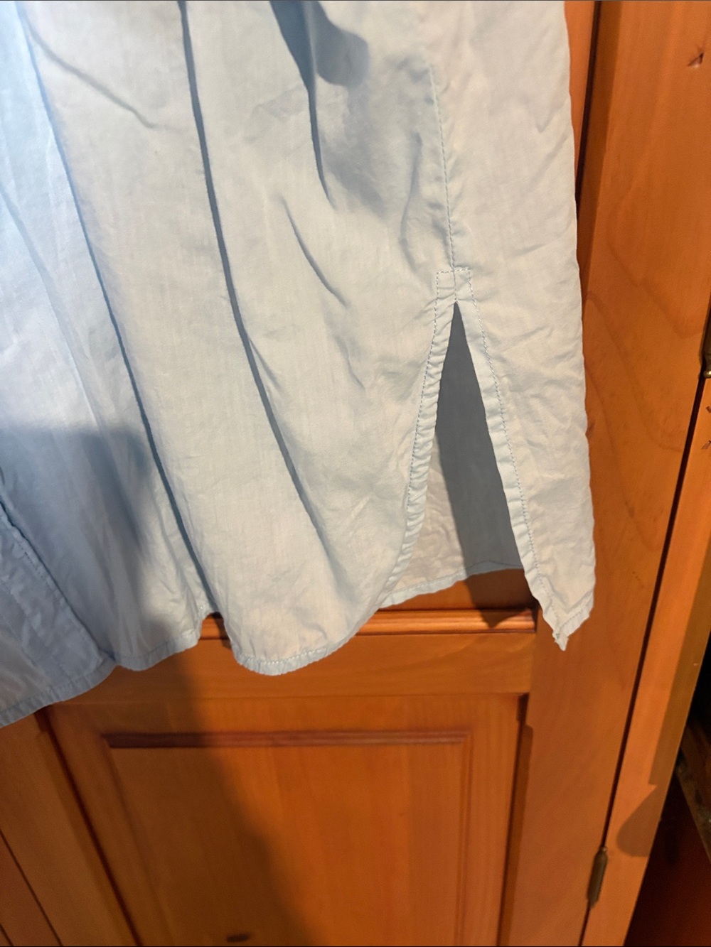Vince Pale Blue Button-Down Shirt - Picture 4 of 8